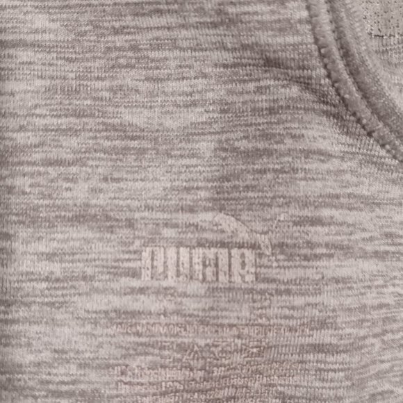 Puma grey crisscross back sport bra size L - Picture 3 of 5